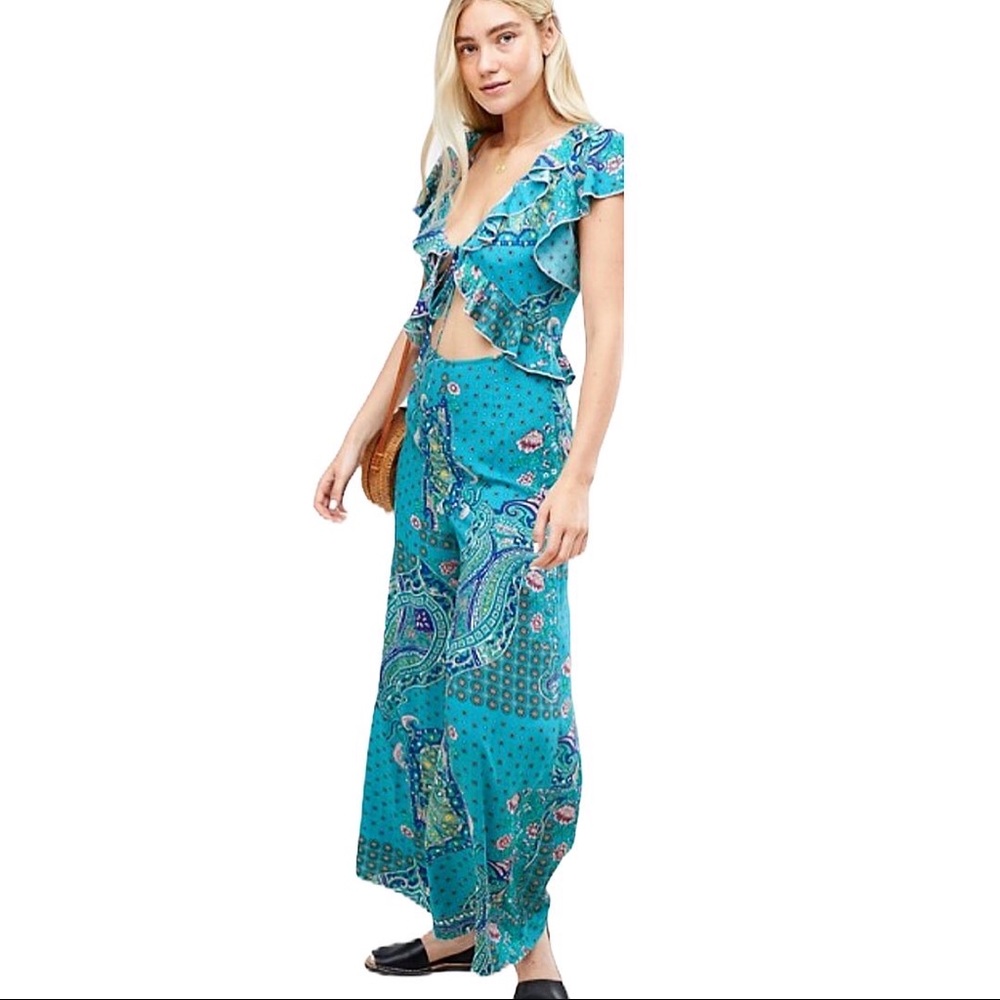 ASOS | Paisley Print Ruffle Jumpsuit - Picture 5 of 9